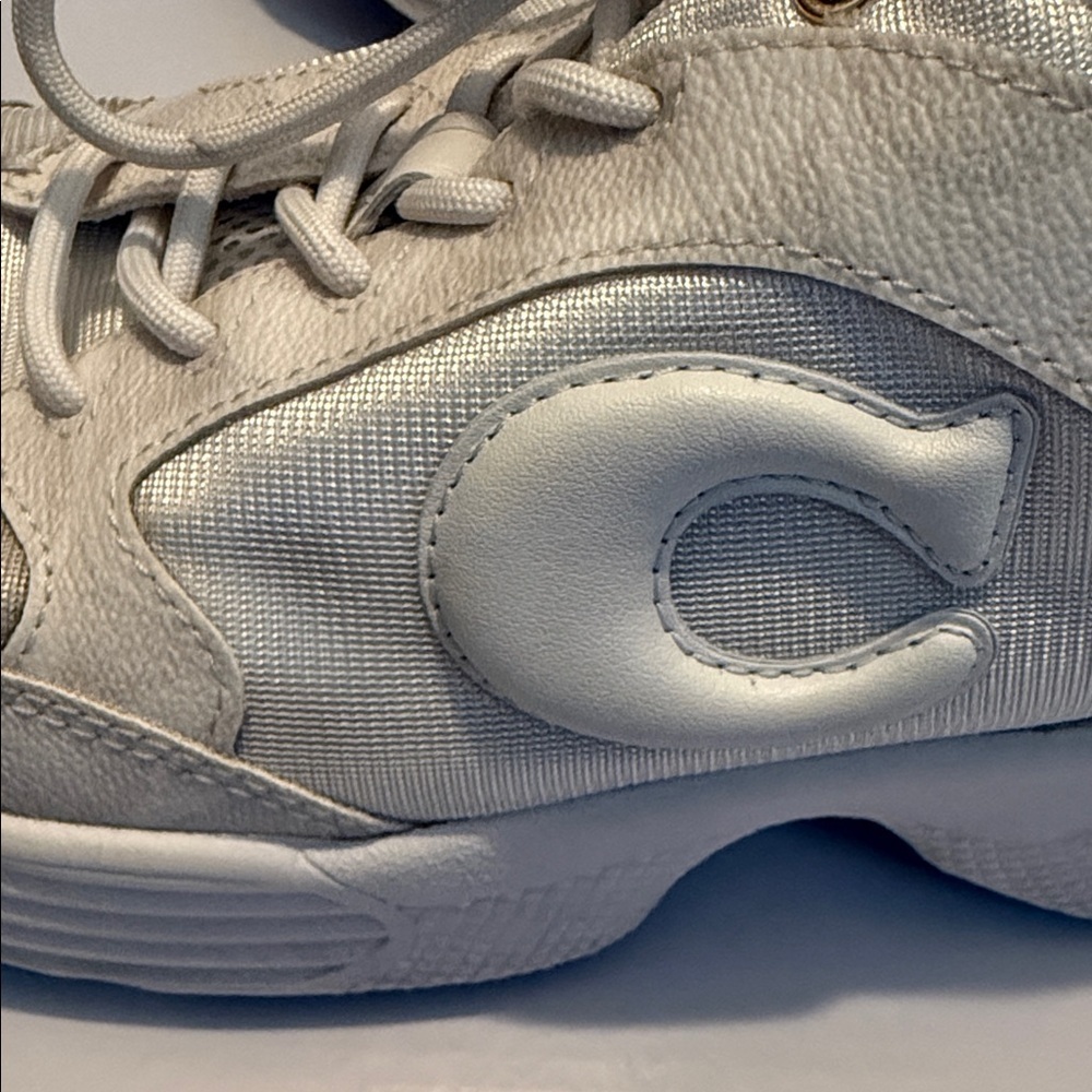 C275 Coach Tech Runner White Women's Sneakers in signature pattern - Picture 9 of 13